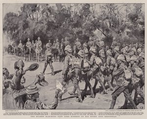 Les gardes défilant devant Lord Roberts à son entrée à Kroonstad